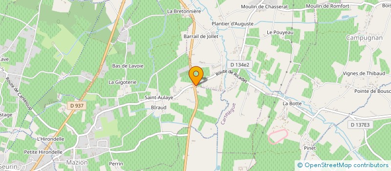 localisation de l'entreprise MONSIEUR GEORGES DAMET à CARTELEGUE