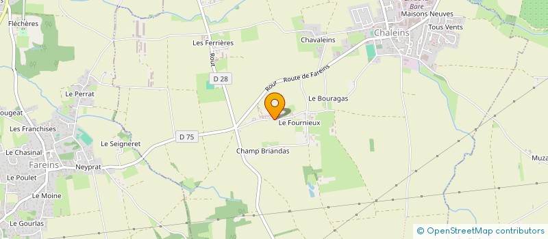 localisation de l'entreprise MONSIEUR GEORGES DAMOUR  CHALEINS