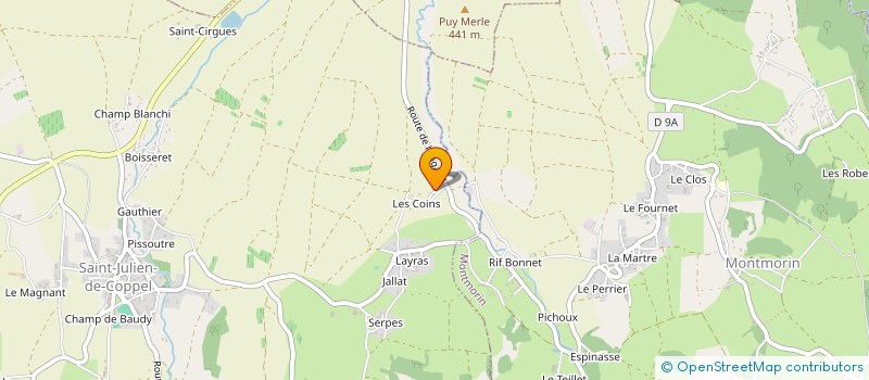 localisation de l'entreprise MONSIEUR GEORGES DAROS  SAINT-JULIEN-DE-COPPEL