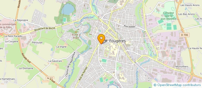 localisation de l'entreprise MONSIEUR GEORGES DAVARD à FOUGERES