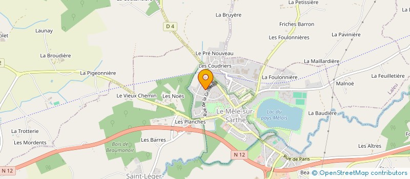 localisation de l'entreprise MONSIEUR GEORGES DE BALORRE à SAINT-LEGER-SUR-SARTHE