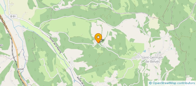 localisation de l'entreprise MONSIEUR GEORGES DE MATOS  SAINT-GERMAIN-DE-BELVES