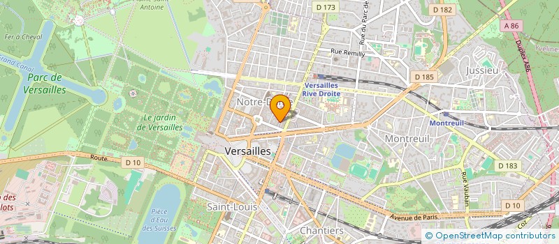 localisation de l'entreprise MONSIEUR GEORGES DEFAYE à VERSAILLES