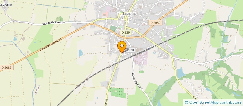 localisation de l'entreprise MONSIEUR GEORGES DEFFERIOLLES  LEZOUX