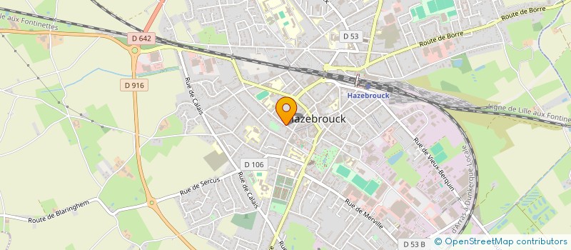 localisation de l'entreprise MONSIEUR GEORGES DEGROOTE  HAZEBROUCK