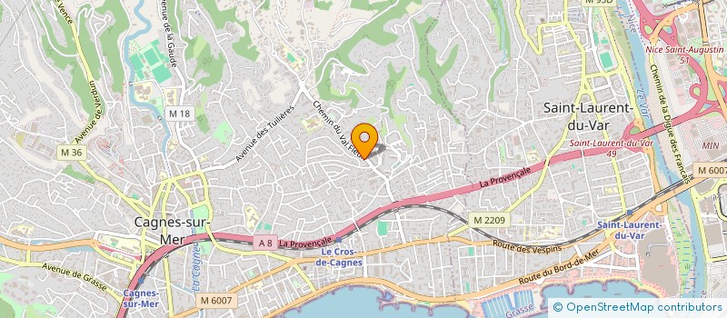 localisation de l'entreprise MONSIEUR GEORGES DEJEAN à CAGNES-SUR-MER