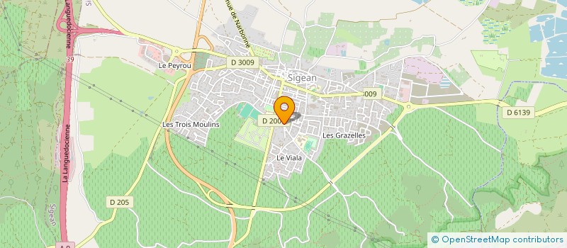 localisation de l'entreprise MONSIEUR GEORGES DELLAC  SIGEAN