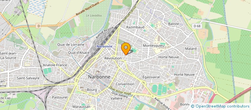 localisation de l'entreprise MONSIEUR GEORGES DELPOUX  NARBONNE