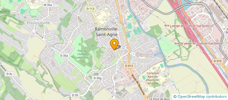 localisation de l'entreprise MONSIEUR GEORGES DELRIEU  RAMONVILLE-SAINT-AGNE