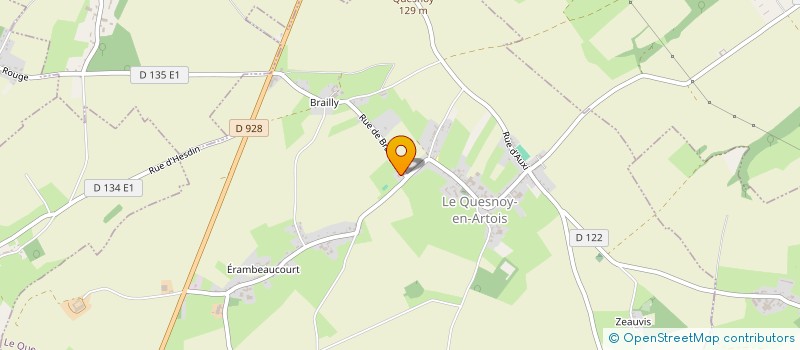 localisation de l'entreprise MONSIEUR GEORGES DELRU à LE QUESNOY-EN-ARTOIS
