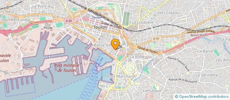 localisation de l'entreprise MONSIEUR GEORGES DELSOUC à TOULON