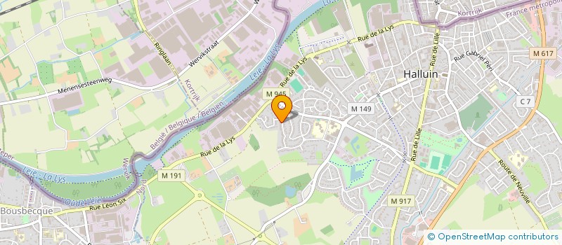 localisation de l'entreprise MONSIEUR GEORGES DEMARCK  HALLUIN