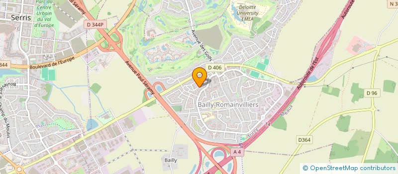 localisation de l'entreprise MONSIEUR GEORGES DEMBELE  BAILLY-ROMAINVILLIERS