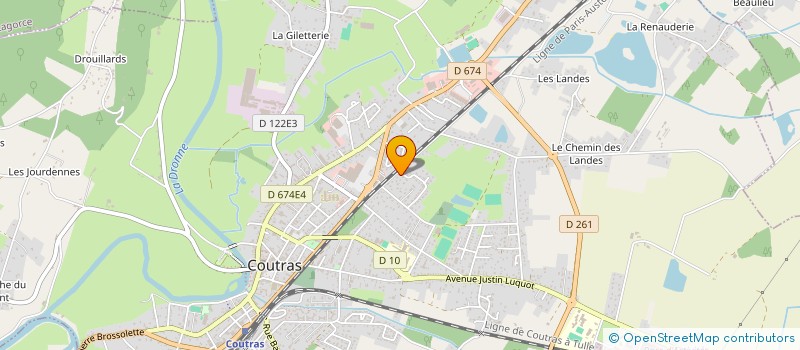 localisation de l'entreprise MONSIEUR GEORGES DENAUD  COUTRAS