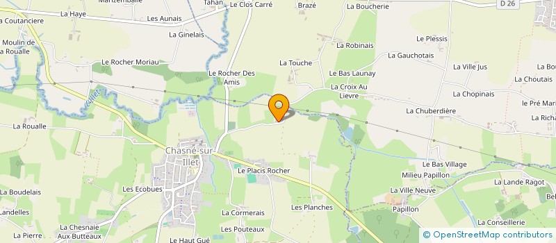 localisation de l'entreprise MONSIEUR GEORGES DENIS  CHASNE-SUR-ILLET