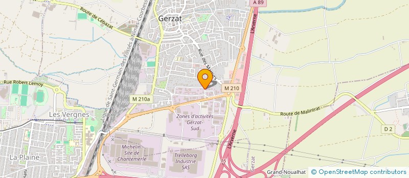 localisation de l'entreprise MONSIEUR GEORGES DESCOTTES  GERZAT