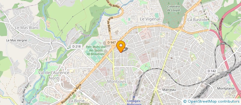 localisation de l'entreprise MONSIEUR GEORGES DESFRANCOIS à LIMOGES