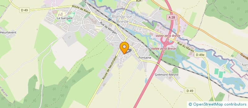localisation de l'entreprise MONSIEUR GEORGES DEVAUX à BLANGY-SUR-BRESLE