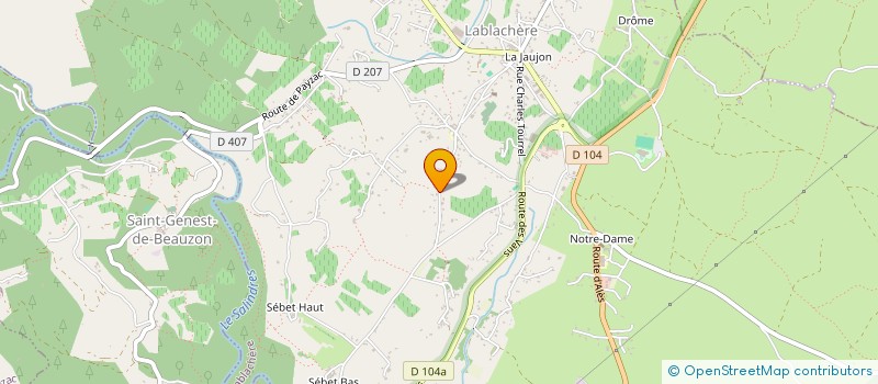 localisation de l'entreprise MONSIEUR GEORGES DIAS  LABLACHERE