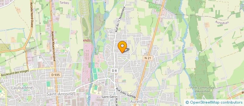 localisation de l'entreprise MONSIEUR GEORGES DIOMAR  AUREILHAN