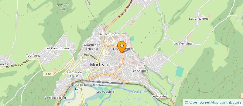 localisation de l'entreprise MONSIEUR GEORGES DOLE  MORTEAU