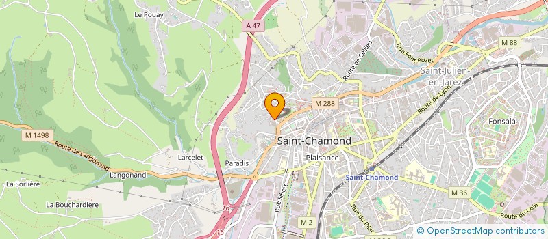 localisation de l'entreprise MONSIEUR GEORGES DONABEDIAN à SAINT-CHAMOND