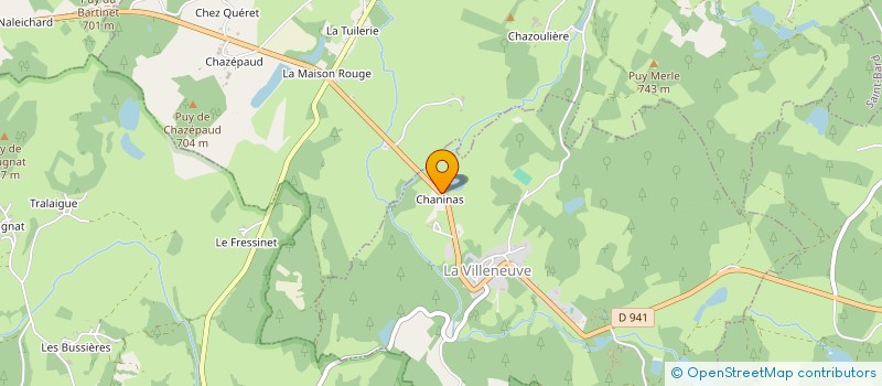 localisation de l'entreprise MONSIEUR GEORGES DONNAT  LA VILLENEUVE