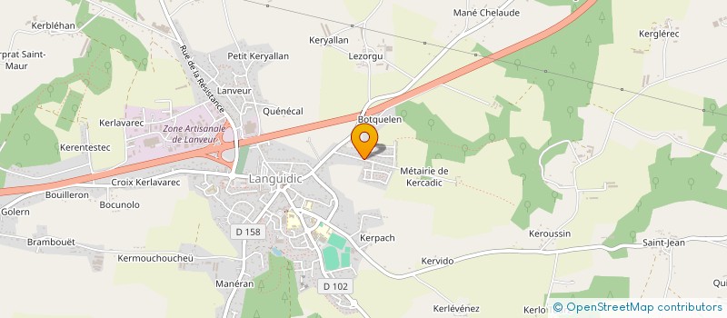 localisation de l'entreprise MONSIEUR GEORGES DRAN  LANGUIDIC