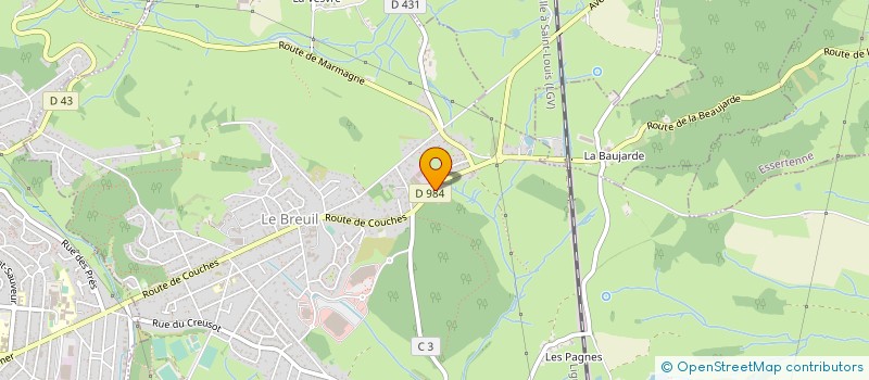 localisation de l'entreprise MONSIEUR GEORGES DROZDOWSKI  LE BREUIL