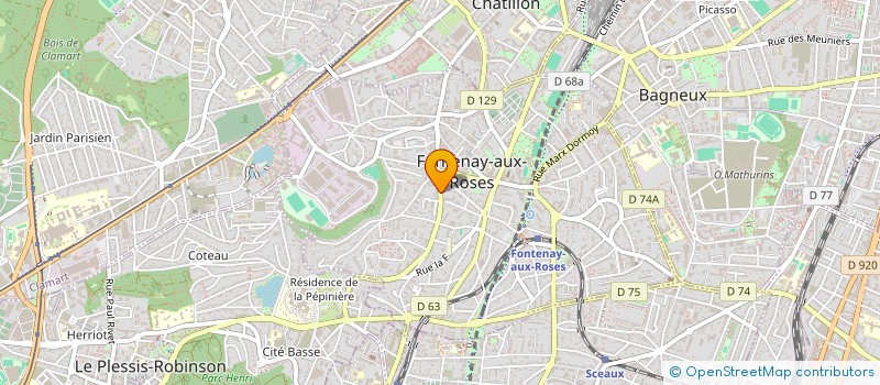 localisation de l'entreprise MONSIEUR GEORGES DUBOIS à FONTENAY-AUX-ROSES