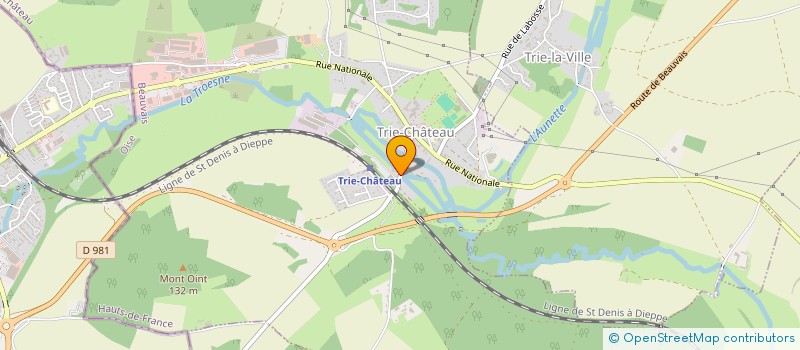 localisation de l'entreprise MONSIEUR GEORGES DUBOISSET  TRIE-CHATEAU