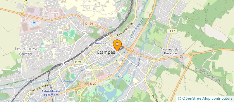 localisation de l'entreprise MONSIEUR GEORGES DUCHENE  ETAMPES