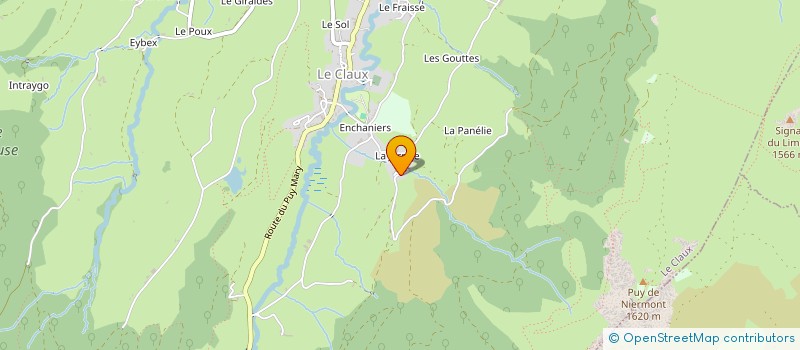 localisation de l'entreprise MONSIEUR GEORGES DUCHER à LE CLAUX