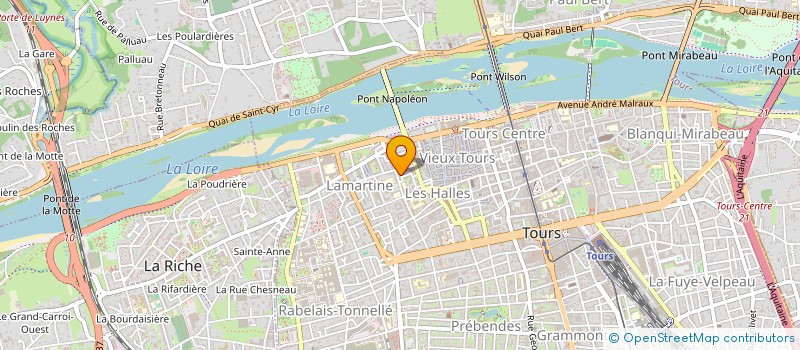 localisation de l'entreprise MONSIEUR GEORGES DUCLOU à TOURS