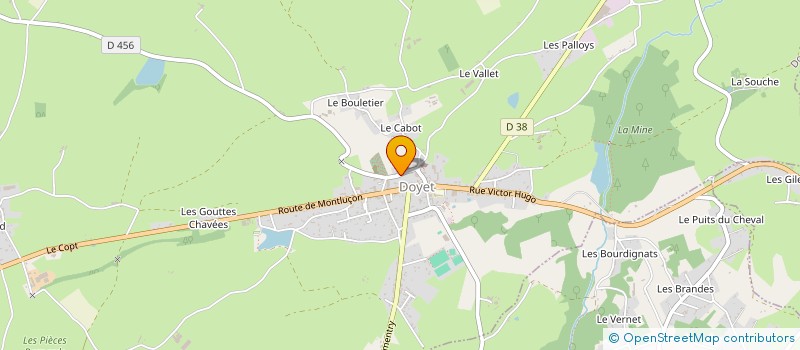 localisation de l'entreprise MONSIEUR GEORGES DUCLOUX à BIZENEUILLE