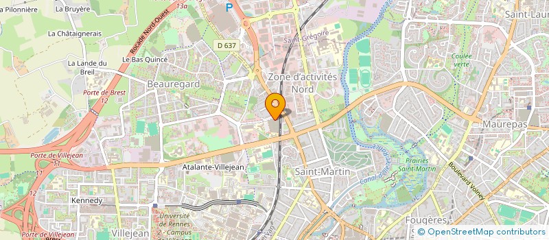 localisation de l'entreprise MONSIEUR GEORGES DUCROT  RENNES