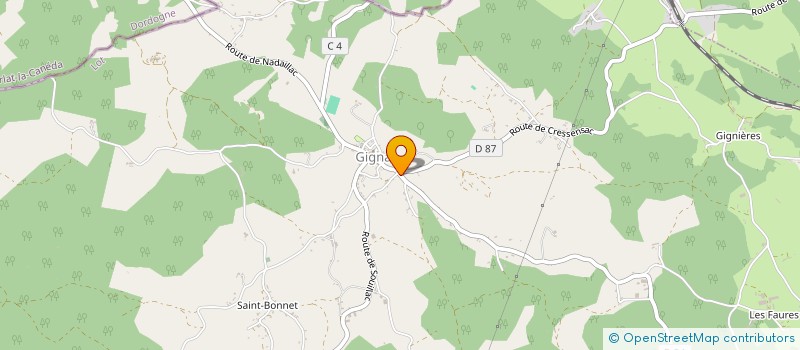 localisation de l'entreprise MONSIEUR GEORGES DUFAU  GIGNAC