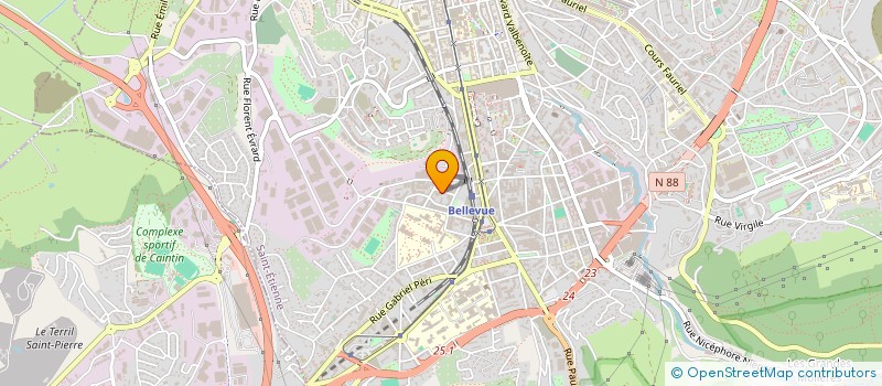 localisation de l'entreprise MONSIEUR GEORGES DUFOSSE  SAINT-ETIENNE