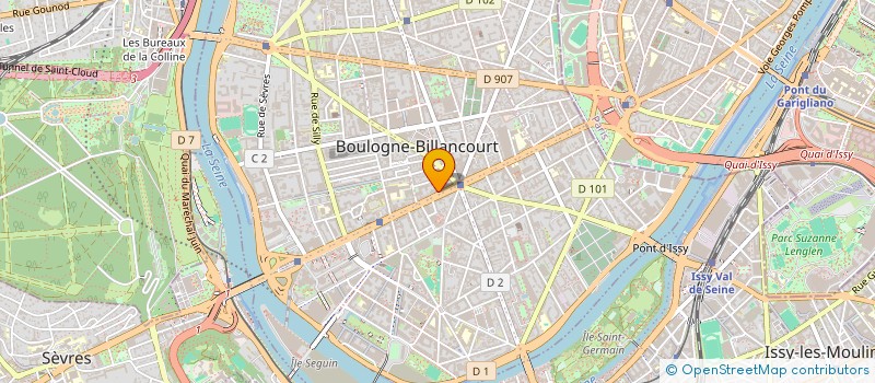 localisation de l'entreprise MONSIEUR GEORGES DUMAS à BOULOGNE-BILLANCOURT