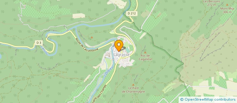 localisation de l'entreprise MONSIEUR GEORGES DURAND  LAGRASSE