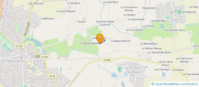 localisation de l'entreprise MONSIEUR GEORGES DUSSAUD  CHATEAUGIRON