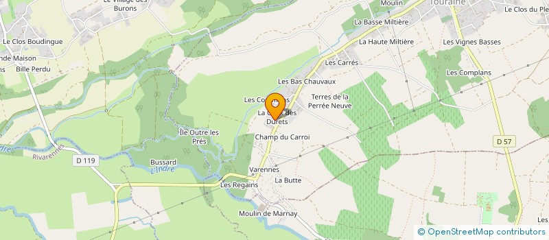 localisation de l'entreprise MONSIEUR GEORGES DUVEAU  LIGNIERES-DE-TOURAINE