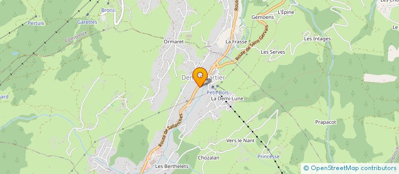 localisation de l'entreprise MONSIEUR GEORGES DUVILLARD  DEMI-QUARTIER