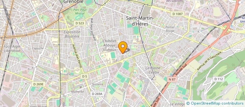 localisation de l'entreprise MONSIEUR GEORGES DYBAS  GRENOBLE