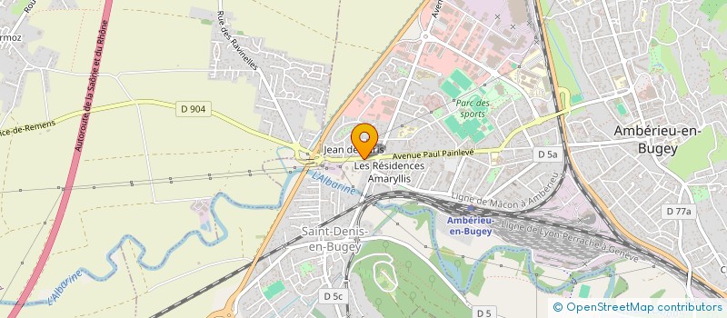 localisation de l'entreprise MONSIEUR GEORGES EMEYRIAT  AMBERIEU-EN-BUGEY