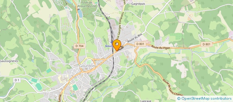 localisation de l'entreprise MONSIEUR GEORGES ESCALMEL  GOURDON