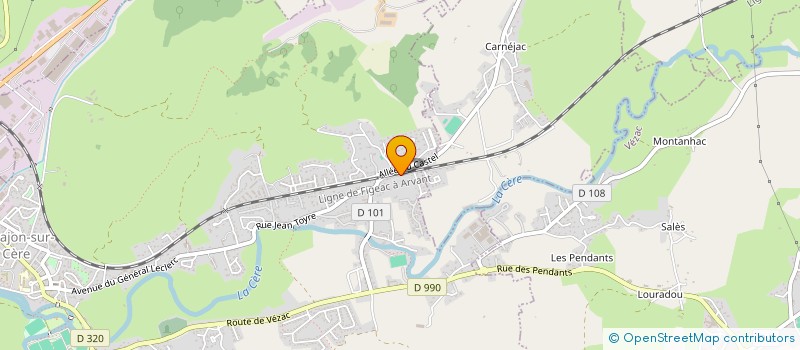 localisation de l'entreprise MONSIEUR GEORGES ESCUROUX à ARPAJON-SUR-CERE