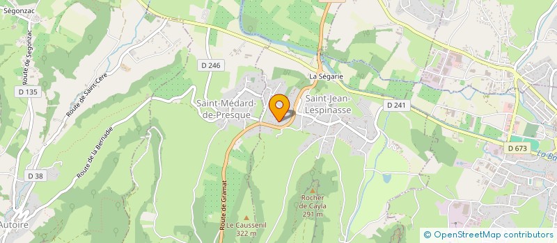localisation de l'entreprise MONSIEUR GEORGES FABRE à SAINT-JEAN-LESPINASSE