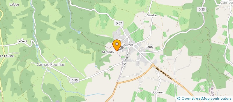 localisation de l'entreprise MONSIEUR GEORGES FABRE  CARNAC-ROUFFIAC