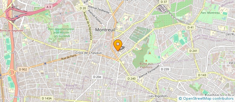 localisation de l'entreprise MONSIEUR GEORGES FARJON à MONTREUIL